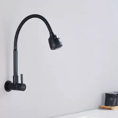 Doan – Torneira Gourmet Preta Parede Longa R-NOX05 2