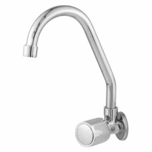 Torneira Cozinha Parede Giratória Cano 5/8' com Arejador Fixo 1/4 de Volta